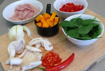 Lemongrass, Ginger and chilli Chicken Ingredients